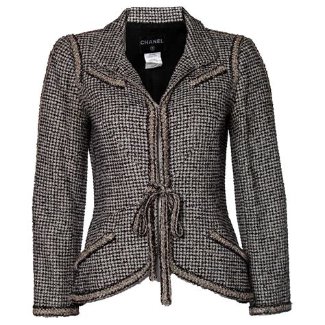 chanel gilet tweed